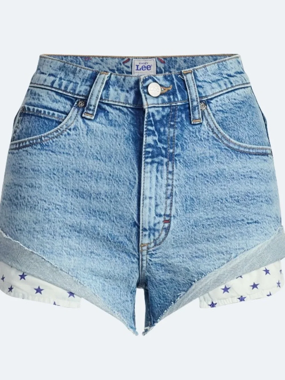 Lee Women's Shorty Shorts Blue Denim Shorts